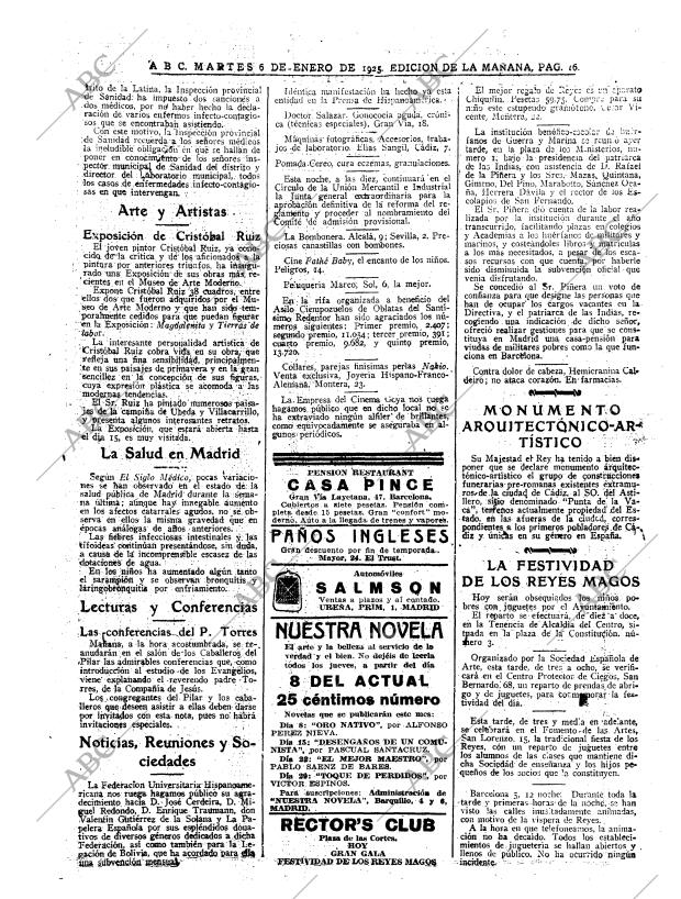 ABC MADRID 06-01-1925 página 16