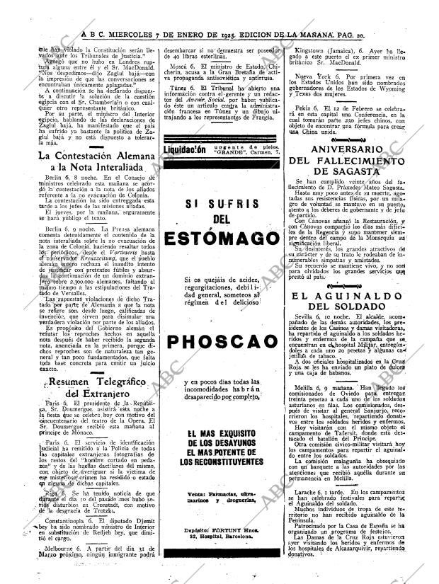 ABC MADRID 07-01-1925 página 20