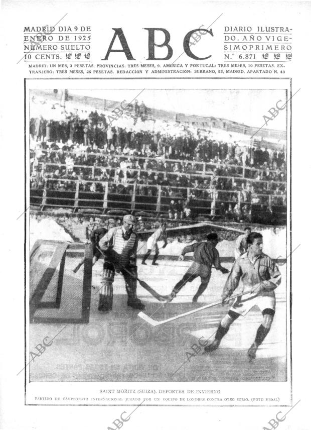 ABC MADRID 09-01-1925 página 1