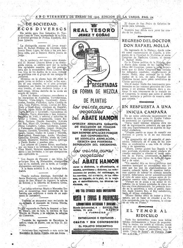 ABC MADRID 09-01-1925 página 12