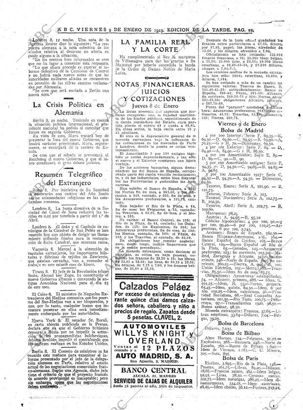 ABC MADRID 09-01-1925 página 22