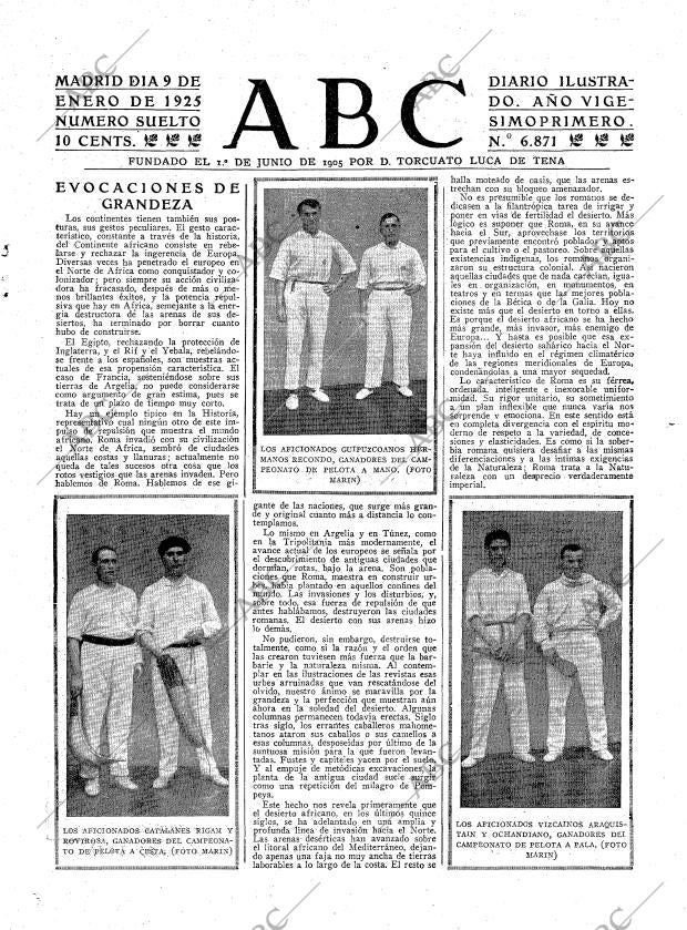ABC MADRID 09-01-1925 página 3