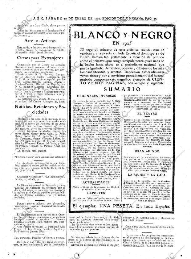 ABC MADRID 10-01-1925 página 13
