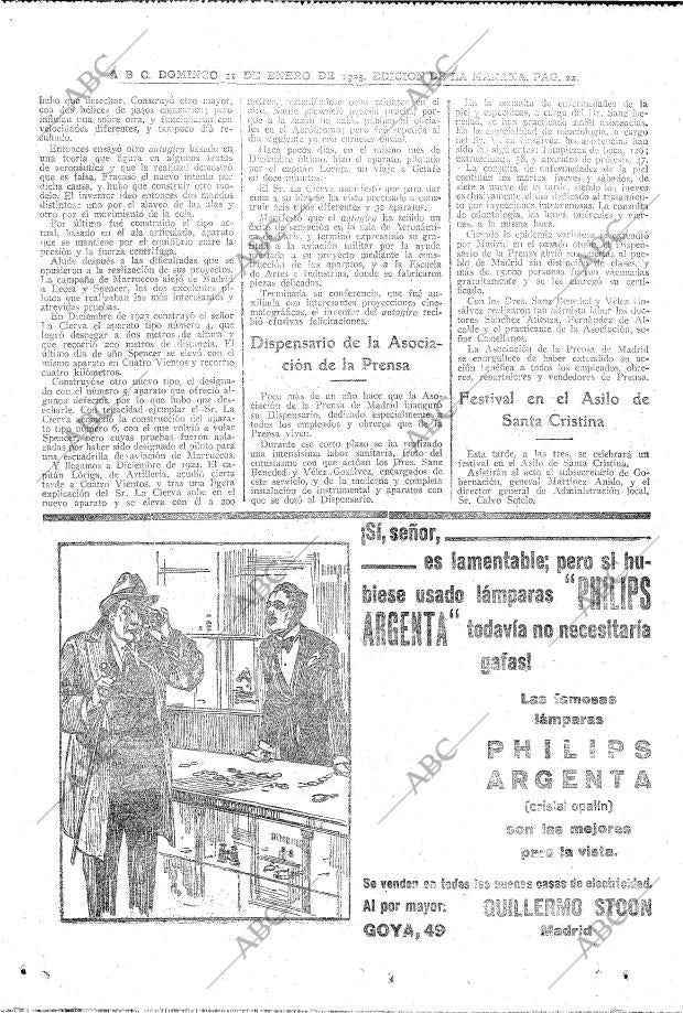 ABC MADRID 11-01-1925 página 22