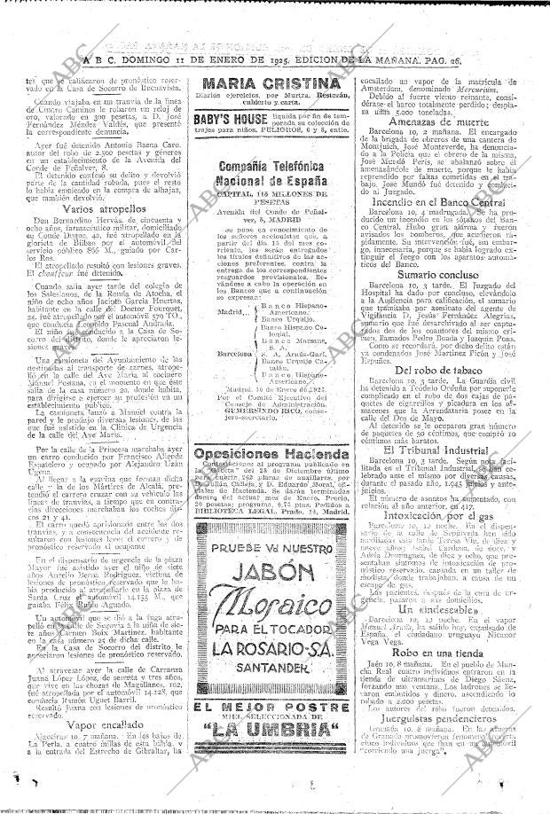 ABC MADRID 11-01-1925 página 26