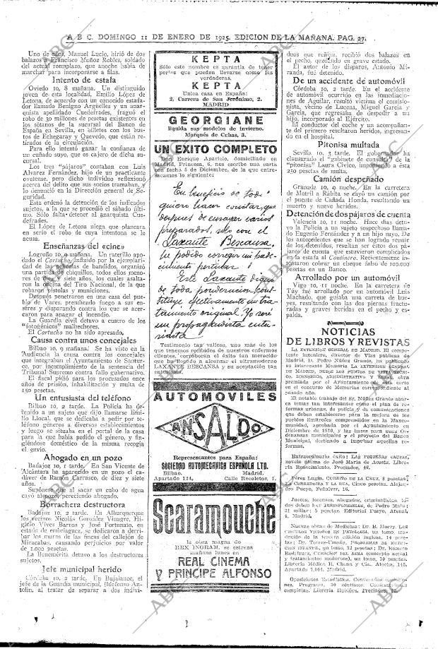 ABC MADRID 11-01-1925 página 27