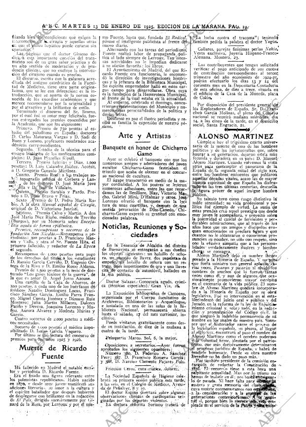 ABC MADRID 13-01-1925 página 19