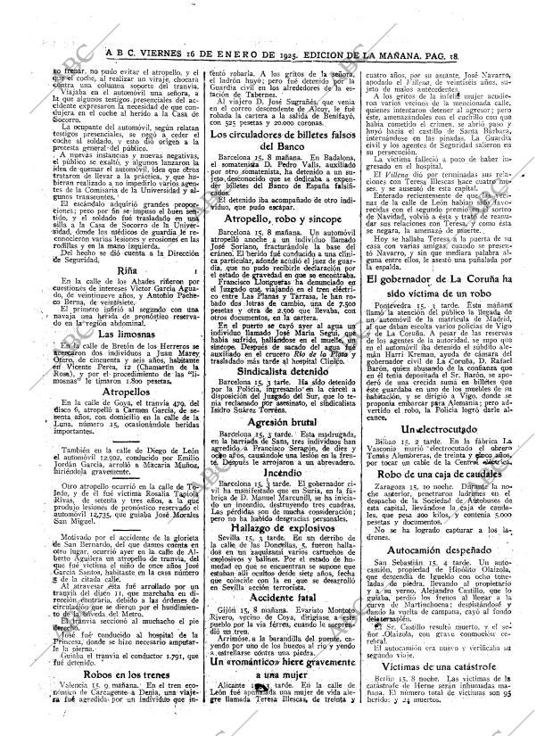 ABC MADRID 16-01-1925 página 18