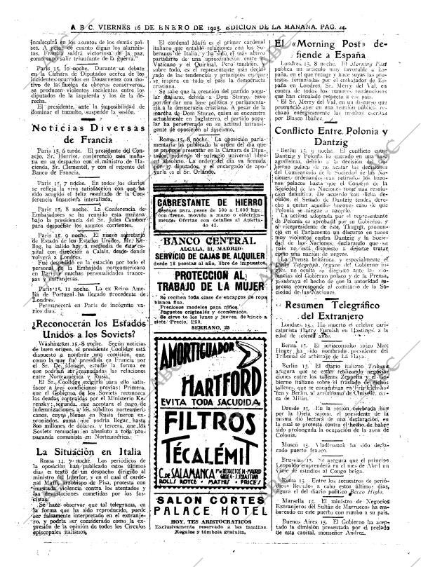 ABC MADRID 16-01-1925 página 24