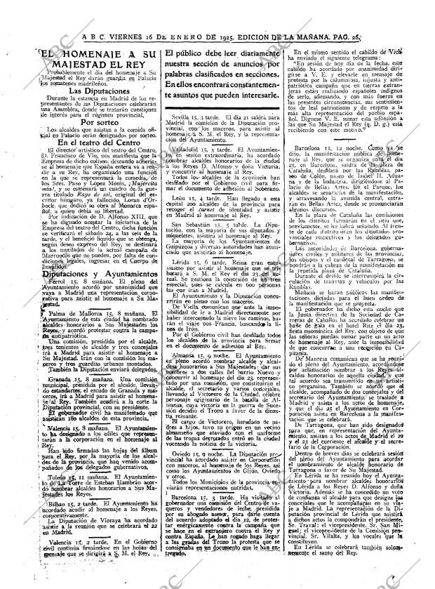 ABC MADRID 16-01-1925 página 26