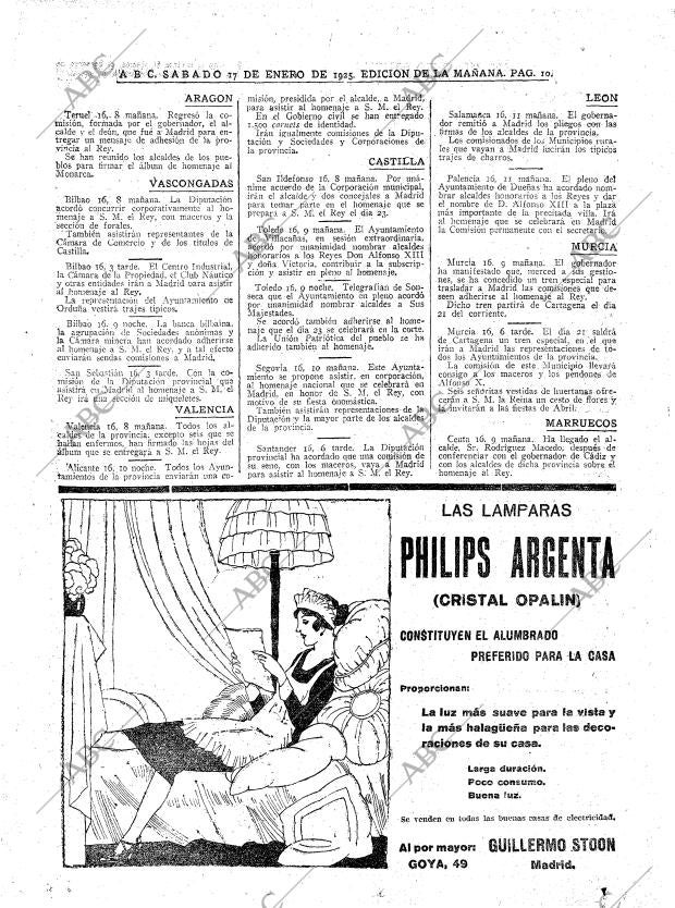 ABC MADRID 17-01-1925 página 10