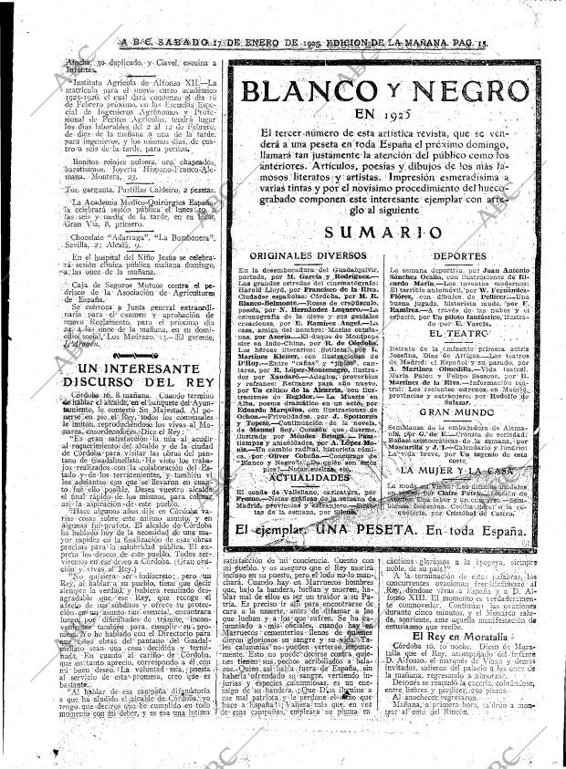 ABC MADRID 17-01-1925 página 15