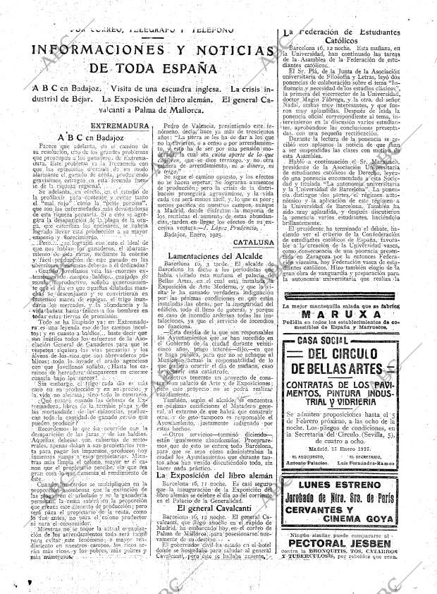 ABC MADRID 17-01-1925 página 17