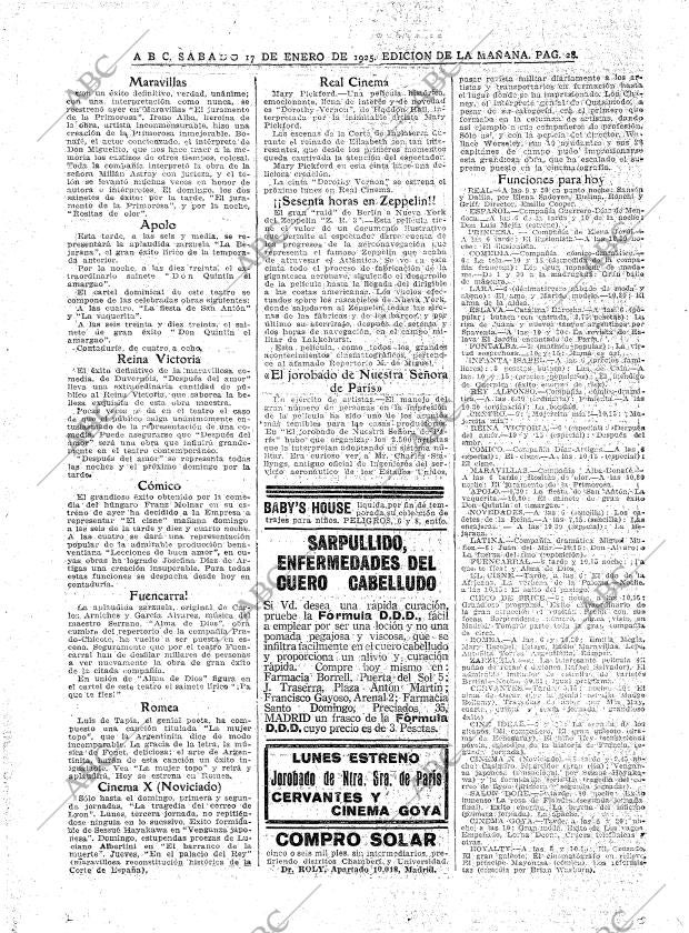 ABC MADRID 17-01-1925 página 28