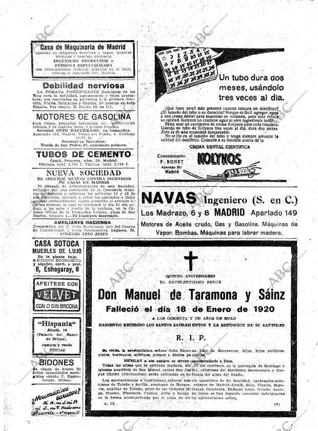 ABC MADRID 17-01-1925 página 36