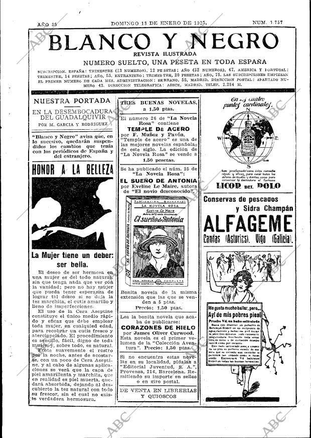 BLANCO Y NEGRO MADRID 18-01-1925 página 3