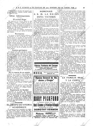 ABC MADRID 19-01-1925 página 9