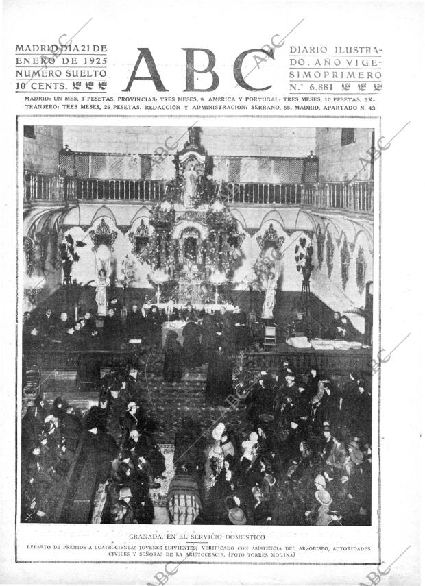 ABC MADRID 21-01-1925 página 1