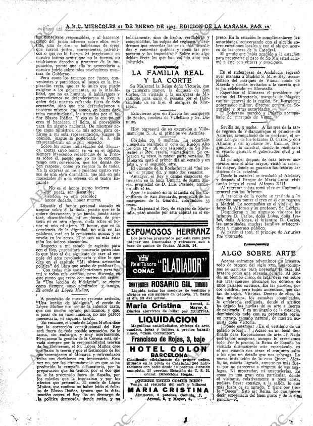 ABC MADRID 21-01-1925 página 10