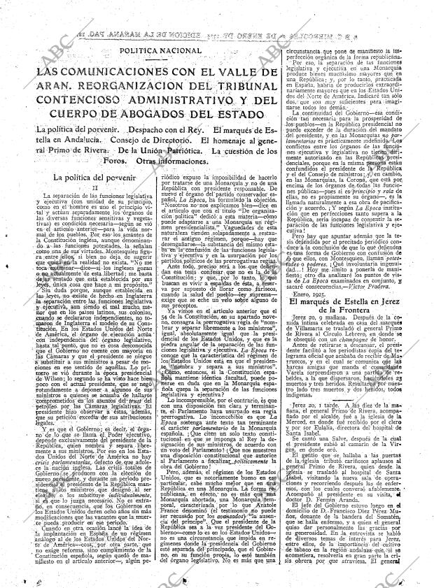 ABC MADRID 21-01-1925 página 13