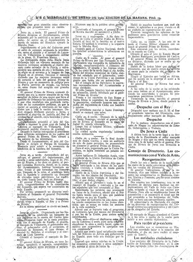 ABC MADRID 21-01-1925 página 14