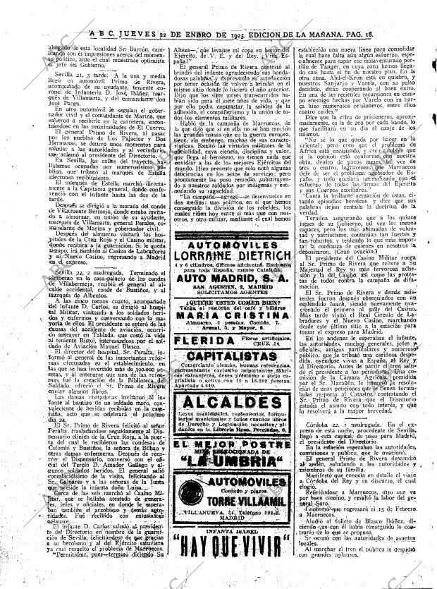 ABC MADRID 22-01-1925 página 18