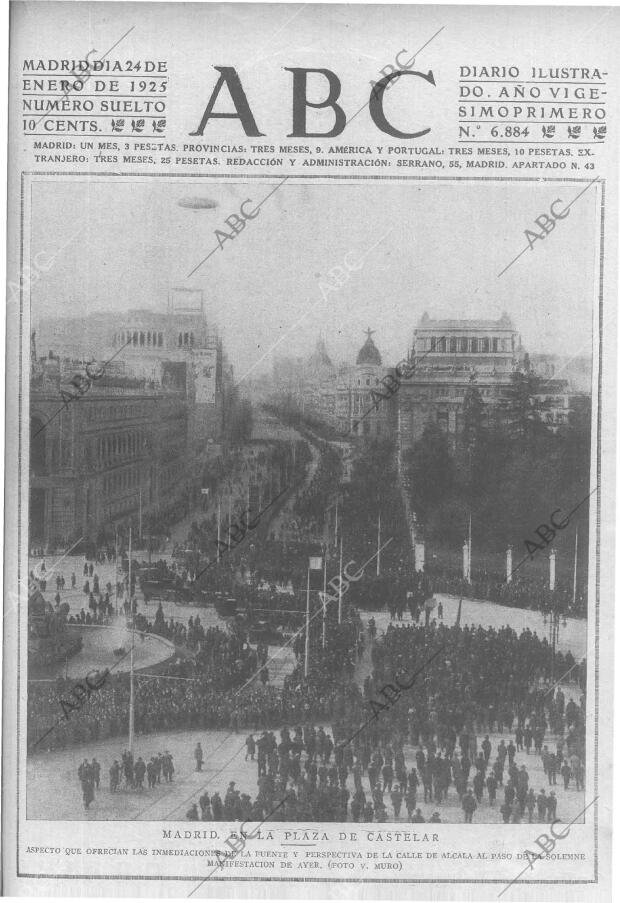 ABC MADRID 24-01-1925 página 1