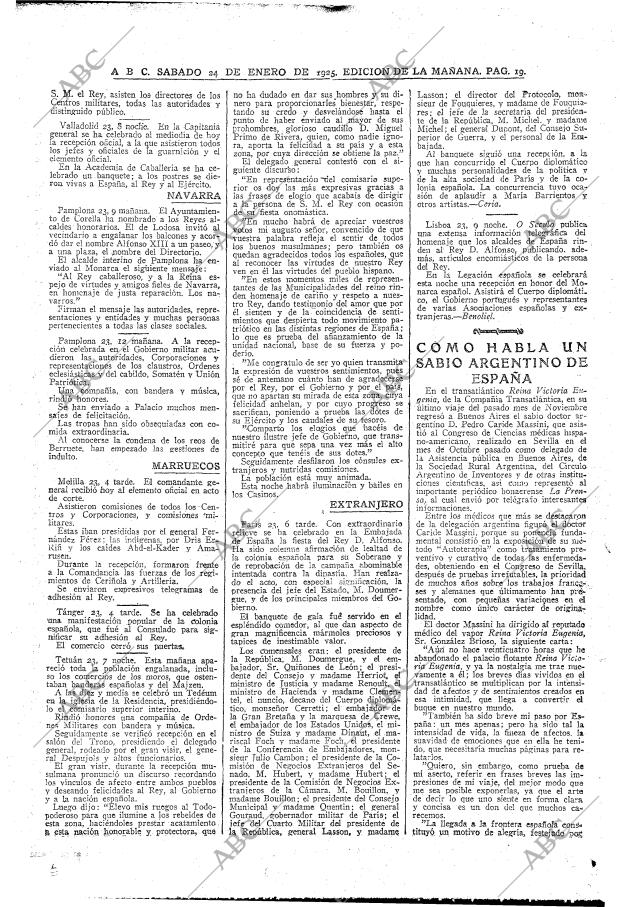 ABC MADRID 24-01-1925 página 19