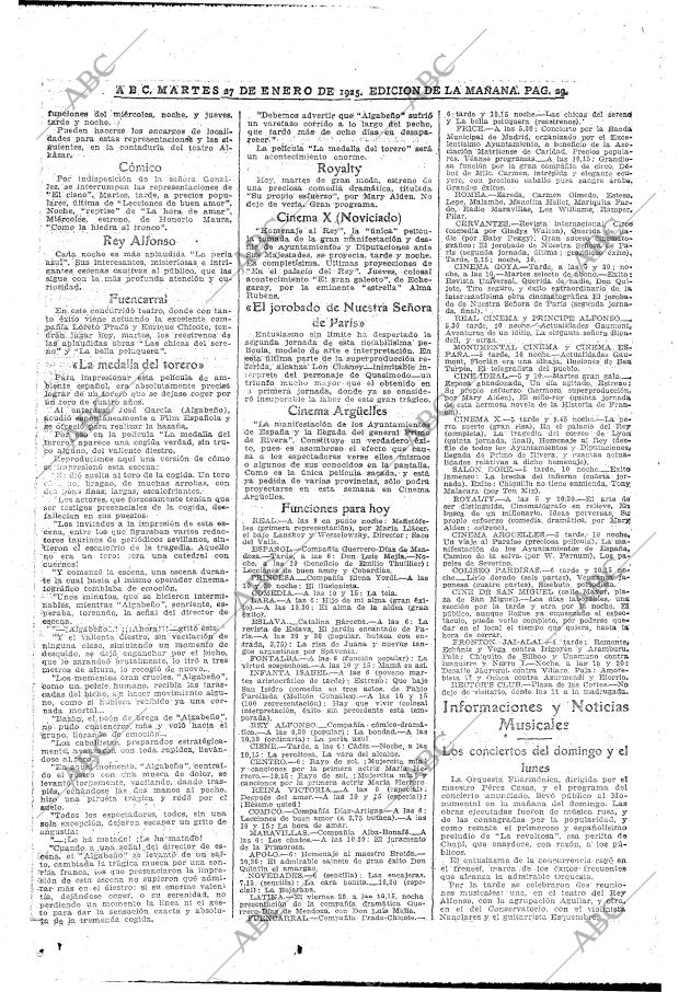 ABC MADRID 27-01-1925 página 29