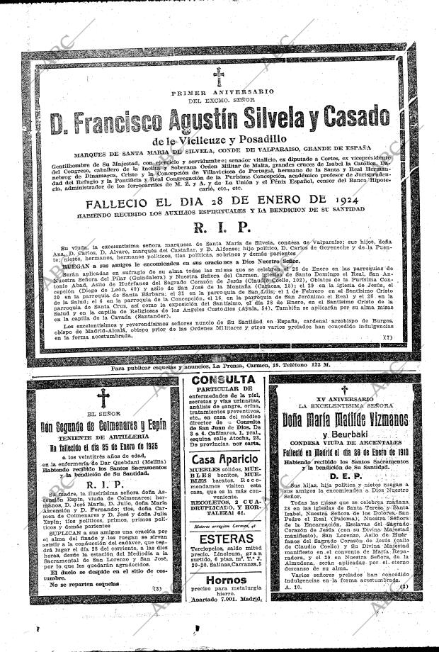 ABC MADRID 27-01-1925 página 33