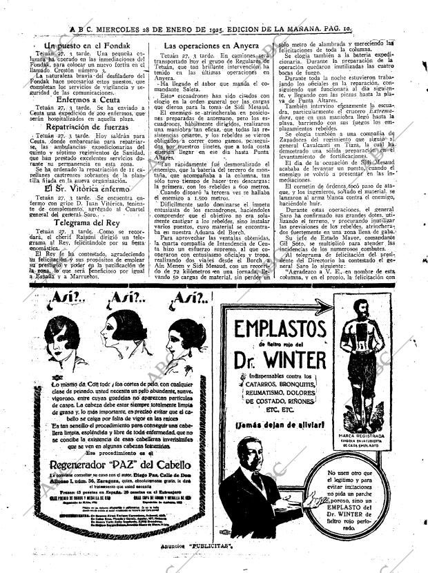 ABC MADRID 28-01-1925 página 10