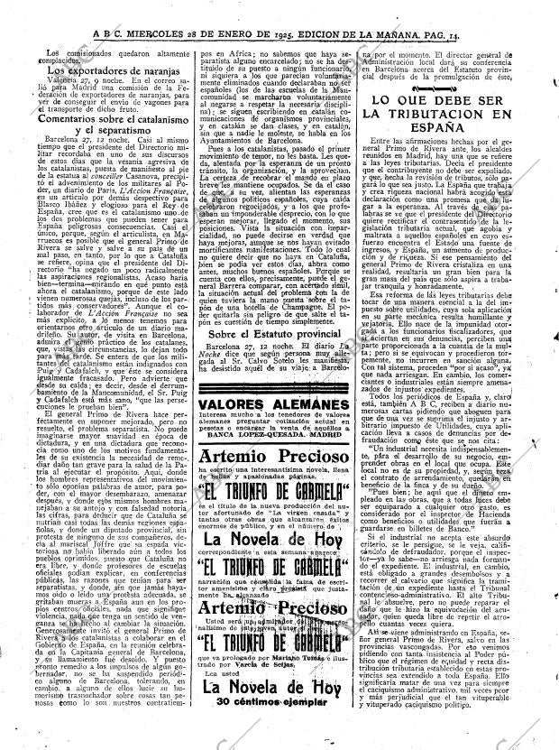 ABC MADRID 28-01-1925 página 14