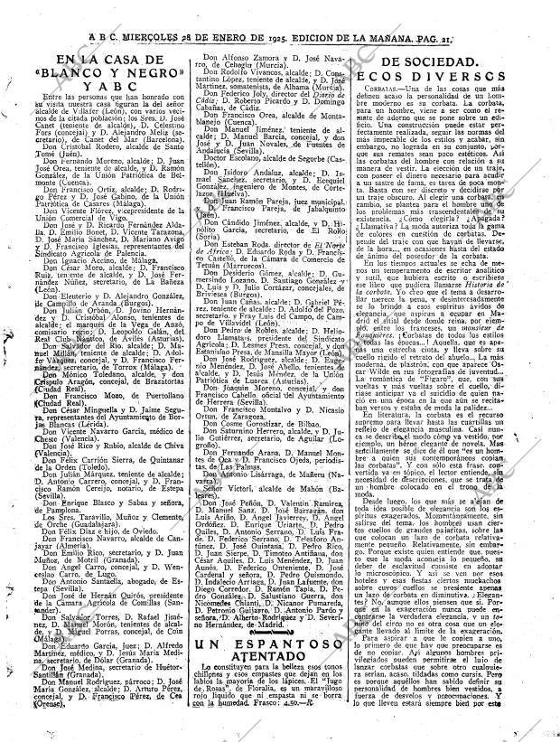 ABC MADRID 28-01-1925 página 21