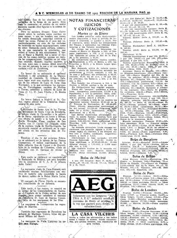 ABC MADRID 28-01-1925 página 22