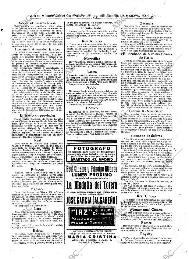 ABC MADRID 28-01-1925 página 31
