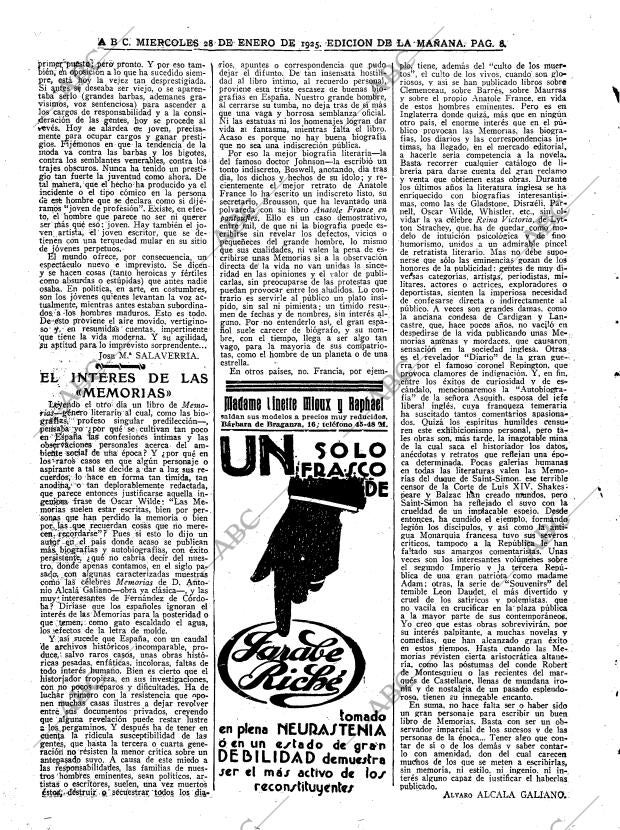 ABC MADRID 28-01-1925 página 8