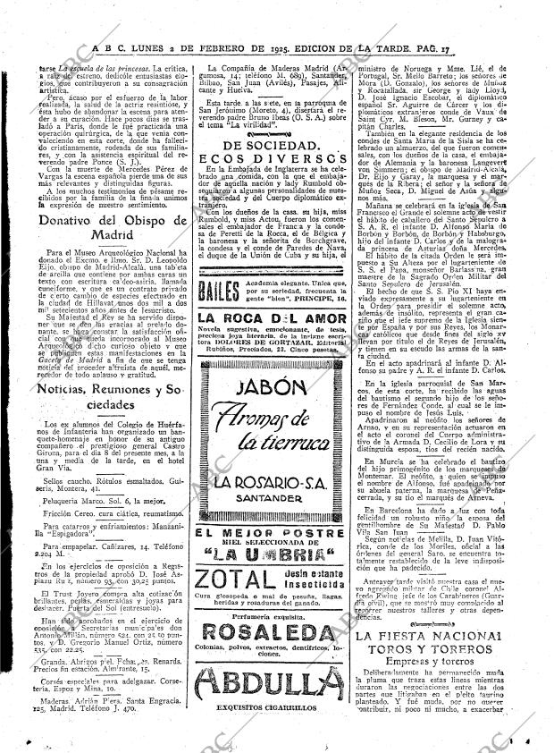ABC MADRID 02-02-1925 página 17