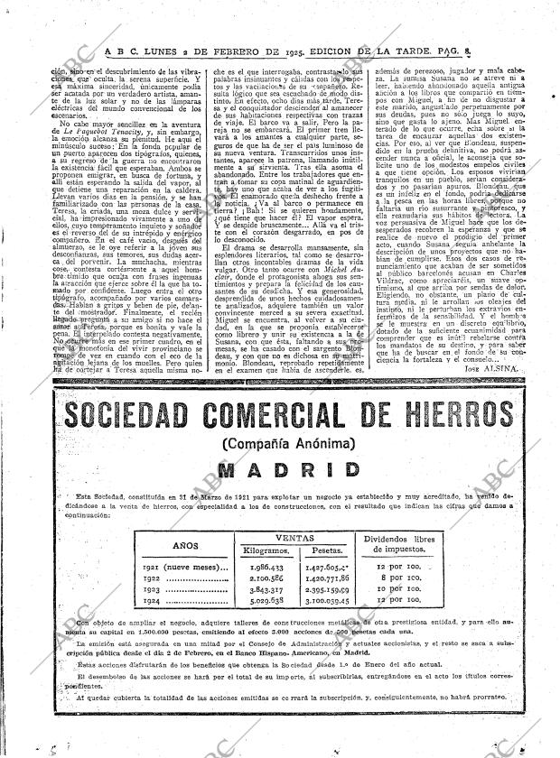ABC MADRID 02-02-1925 página 8