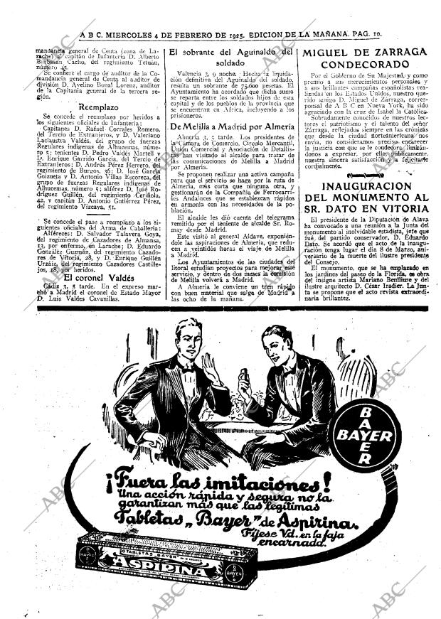 ABC MADRID 04-02-1925 página 10