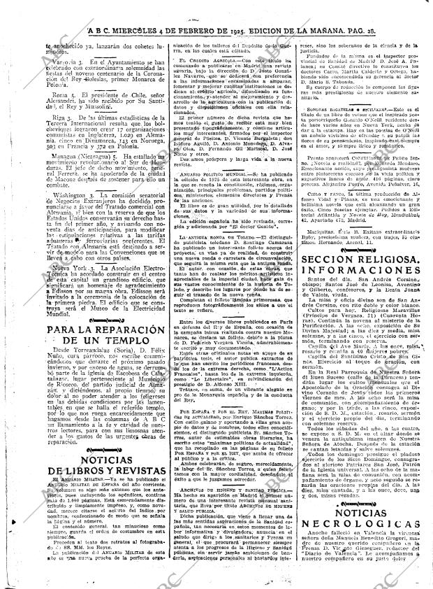 ABC MADRID 04-02-1925 página 28