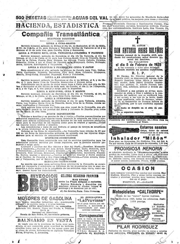 ABC MADRID 06-02-1925 página 29