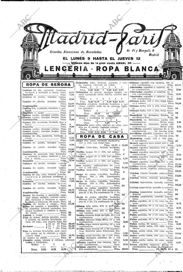 ABC MADRID 08-02-1925 página 18
