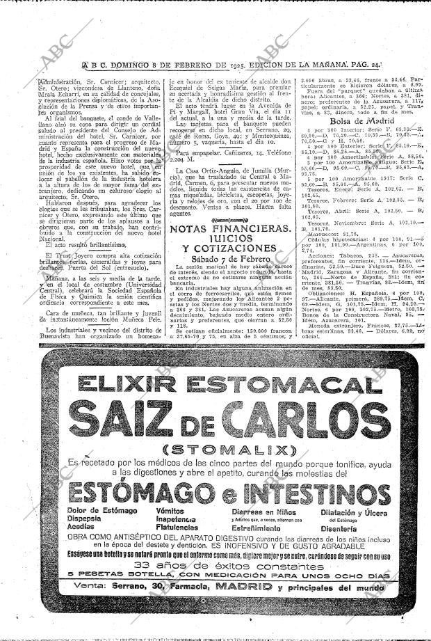 ABC MADRID 08-02-1925 página 24