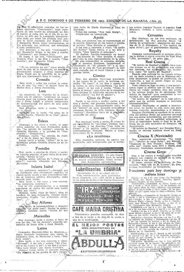 ABC MADRID 08-02-1925 página 36