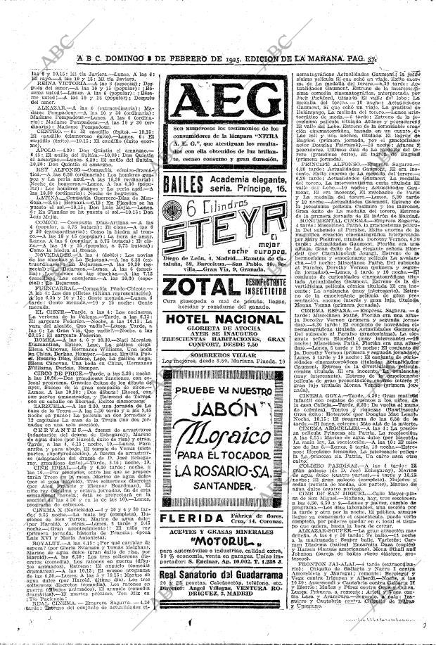 ABC MADRID 08-02-1925 página 37
