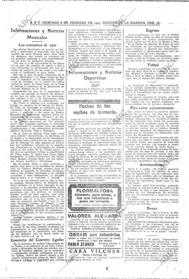 ABC MADRID 08-02-1925 página 38