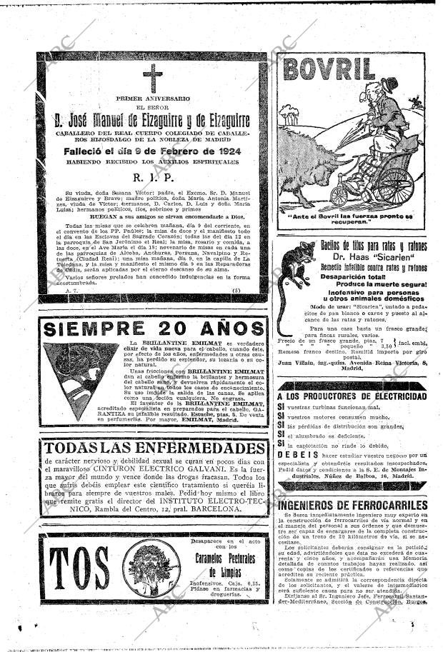 ABC MADRID 08-02-1925 página 44