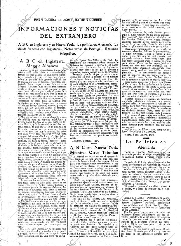 ABC MADRID 10-02-1925 página 23