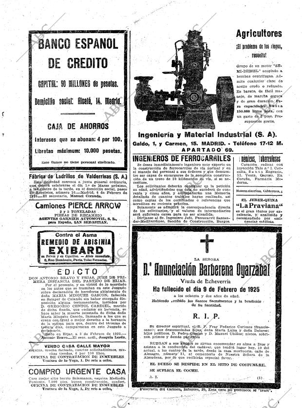 ABC MADRID 10-02-1925 página 31