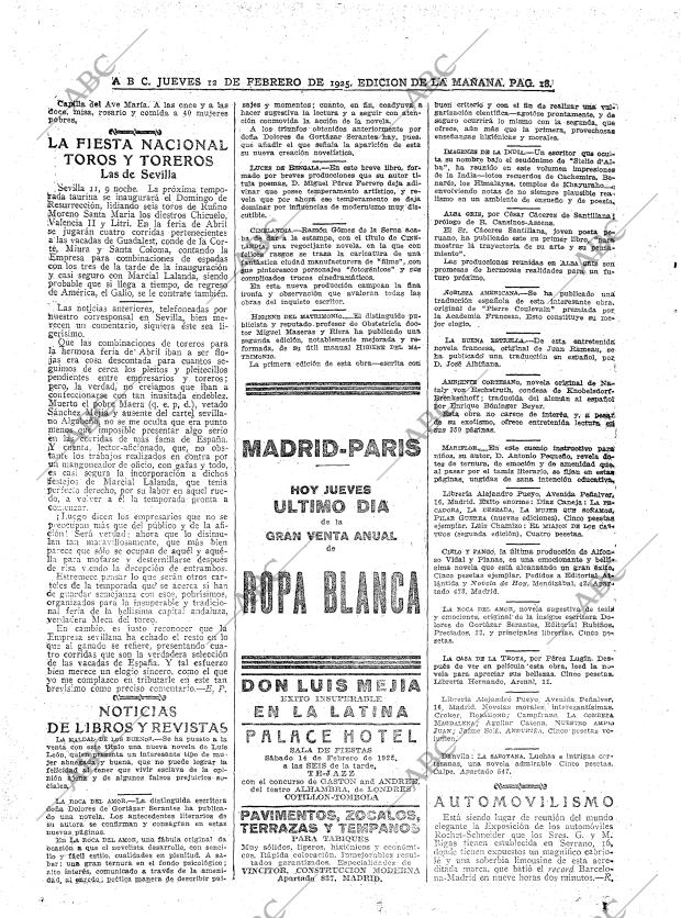 ABC MADRID 12-02-1925 página 18